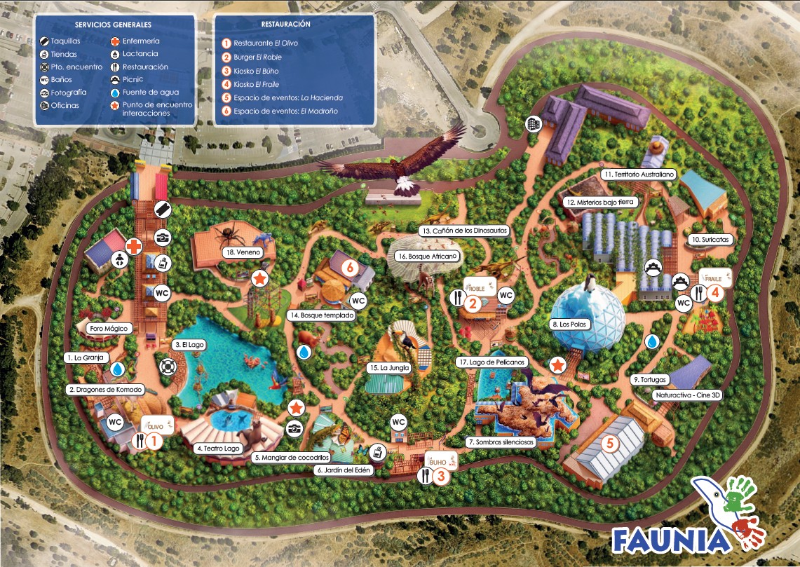 Mapa del Oceanogràfic